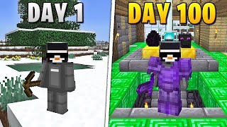 I Survived 100 Days in HARDCORE Minecraft [upl. by Hurless]