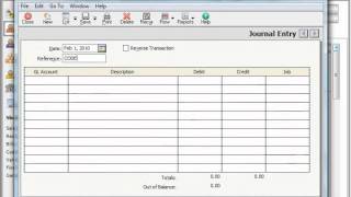 Peachtree Tutorial Adding General Ledger Journal Entries Sage Training Lesson 35 [upl. by Guillaume286]