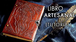 Cómo Hacer un LIBRO ARTESANAL 📚 Tutorial de encuadernación Cómo hacer un libro antiguo casero [upl. by Niawd]