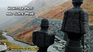 Honister Slate Mine and Honister Pass in the horrendous weather [upl. by Grace519]