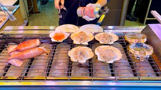 Japanese Street Foods Tsukiji Outer Market🐟🍙  Tokyo Tsukiji [upl. by Amado]