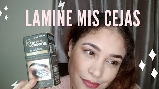 Laminado de cejas con henna brows [upl. by Nagel537]