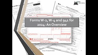 Form W2 Form W4 and Form 941 for 2024 An Overview [upl. by Nolur703]