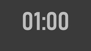 1 minute countdown timer  Font  Bahnschrift Semibold SemiCondensed [upl. by Aracal735]