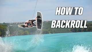 HOW TO BACKROLL  WAKEBOARDING  BOAT [upl. by Eilatan]