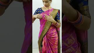 Latest saree draping tutorial step by step for beginners  Saree draping for newly married girls [upl. by Codi65]