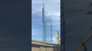 Spike ❗️ Mr Freeze Six Flags Over Texas  Arlington Texas  Premier Rides Shuttle Launch Coaster [upl. by Ettenaej]