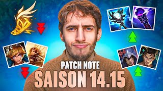 PATCH 1415 LOL  NERF DE FLEET ET DES ADC  OVERBUFF DE YONE YASUO ZED TALON ETC [upl. by Ardnait]