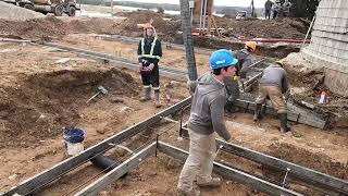 Pouring Footings and Preparing the Barn Site February 7 2024 [upl. by Ravahs365]