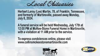 Obits for July 31 2024 [upl. by Lincoln386]