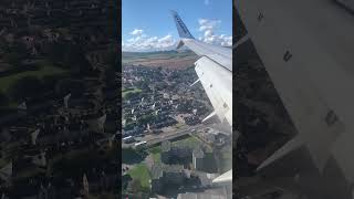 Landing at Aberdeen airport with some wonderful views of the surrounding landscape airport [upl. by Limaa265]