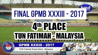 GPMB 2017  TUN Fatimah Brass Band  Malaysia [upl. by Dilly17]