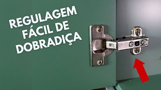 Como consertar porta de armário desalinhada  ajuste na dobradiça [upl. by Malsi363]