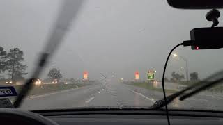 Driving into a crazy storm with lightning and heavy rain 8172021 [upl. by Stilu882]