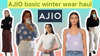 AJIO basic winter wear haul ❄️ AJIO haul  ajio ajiohaul haul NikitaPatil2795 [upl. by Aisetra246]