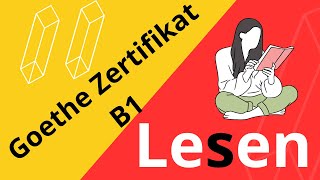 Goethe Zertifikat B1 Lesen  Examen Goethe Zertifikat Leseverstehen [upl. by Rucker]