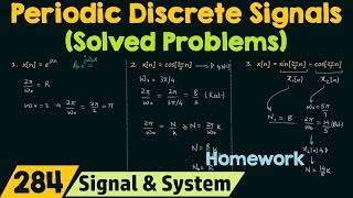 Periodic Discrete Time Signals Solved Problems [upl. by New]