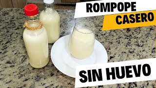 Rompope casero sin huevo en 5 minutos [upl. by Wernick]