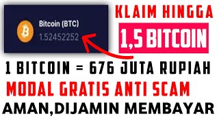 BELUM VIRAL‼️1 BTC  676 JUTA RUPIAH  CLOUD MINING BTC TERCEPAT 2024  CRYPTO MINING [upl. by Eikram]