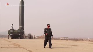 North Koreas leader oversees latest missile test [upl. by Atoked389]