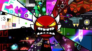 15 Extreme Demons in 1 Video  Geometry Dash [upl. by Adnam]