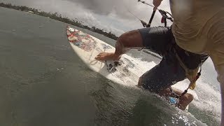 Strapless kiteboarding backrolls at Dorado PR [upl. by Tcideneb]