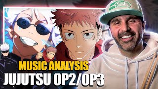 MUSIC DIRECTOR REACTS  Jujutsu Kaisen  OP 2 and OP 3 FULL [upl. by Blanch]