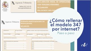 🖊 Cómo presentar el modelo 347 por internet Declaración informativa anual de operaciones AEAT [upl. by Imeaj891]