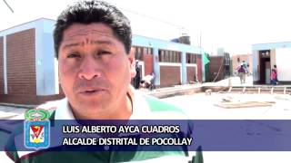 MUNIPOCOLLAY EJECUTA MEJORAS EN LA IE GUSTAVO PONS MUZZO [upl. by Casilde692]