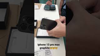 Iphone 13 pro max graphite🤩🤩🤩 [upl. by Enelear]