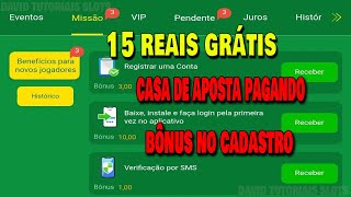 NOVO CASSINO PAGANDO 15 REAIS DE BÔNUS NO CADASTRO  SAQUE FREE GRÁTIS  522 BET  Anderson Slots [upl. by Lainad]