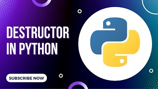 Destructor in python programming  use of destructor in python programming [upl. by Divine]