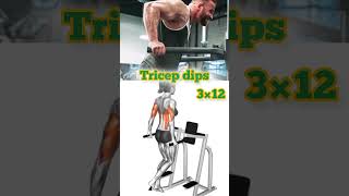 How to do tricep dip workout ll fitness center ll body building ll exercise ll youtubeshorts [upl. by Gallard]