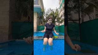 Didi ko ullu bana diya 😂😆 comedy funny fun swimming masti swimmingpool youtubeshorts [upl. by Nally]