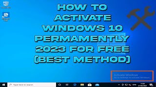 How to Activate Windows 10 Permamently 2023 for free best method [upl. by Wesley]