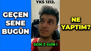 BUGÜN VAZGEÇMEK İÇİN ÇOK ERKEN❗️YKS SINAV SENEMDE YAPTIĞIM ÇALIŞMALAR 4 yks [upl. by Nosreffej]