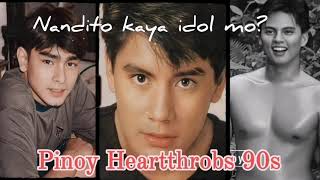 PINOY HEARTTHROBS 90s  Gwapong Artista 1990s  Andito ba idol mo [upl. by Acquah153]