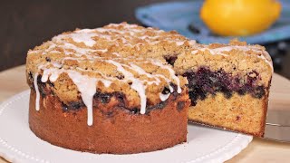 Blueberry Streusel Cake  How Tasty Channel [upl. by Llecrad874]