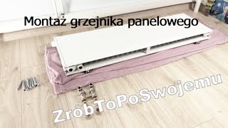 Montaż grzejnika panelowego [upl. by Mcmillan350]