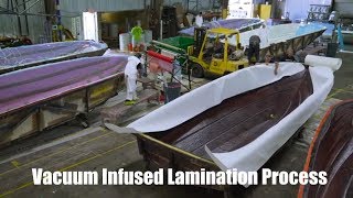 Vacuum Infused Lamination  Boat Production Process [upl. by Margaretta]