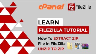 How To Extract Zip File in Filezilla  Unzip Files on Filezilla  Filezilla Tutorial [upl. by Niriam]