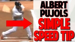 Albert Pujols  Swing Simple for Big Power Pro Speed Baseball [upl. by Aissela]