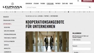 Leuphana Stellenbörse  für Unternehmen [upl. by Anitsenre]