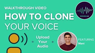 How To Clone Your Voice  Upload Your Audio [upl. by Teador]