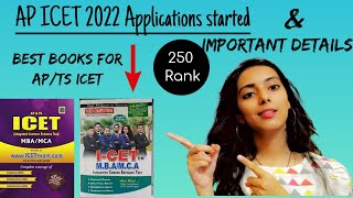 AP ICET 2022 details Best books for APICETTSICET  Few other important details by 250th Rankholder [upl. by Alsworth217]