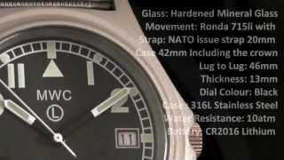 2S Time MWC G10 Military Watch Screw Down Crown Grey NATO Strap [upl. by Acnairb557]