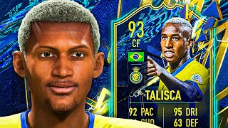 EXTINCT AT 850K 😨 93 TOTS Talisca Player Review  FIFA 22 Ultimate Team [upl. by Aribold]