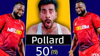 Kieron Pollard Make 50 in just 19 Balls  Kieron Pollard tkr team win match  Cpl  Zeeshan Saaab [upl. by Ardiek]