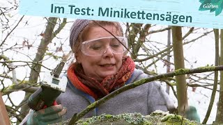 MiniKettensägen im Praxistest  MDR Garten [upl. by Eleynad]