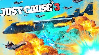 EL AVION GIGANTE Y LA EXPLOSION NUCLEAR  JUST CAUSE 3 36 [upl. by Lubba946]